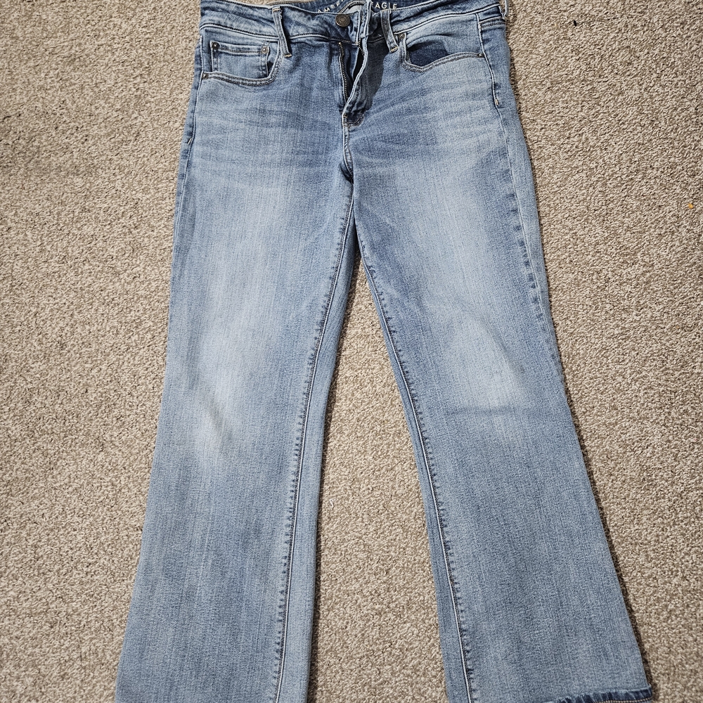 American Eagle Outfitters Light Blue Flare Jeans